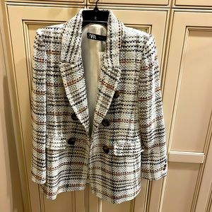 NWT Zara Double Breasted Blazer